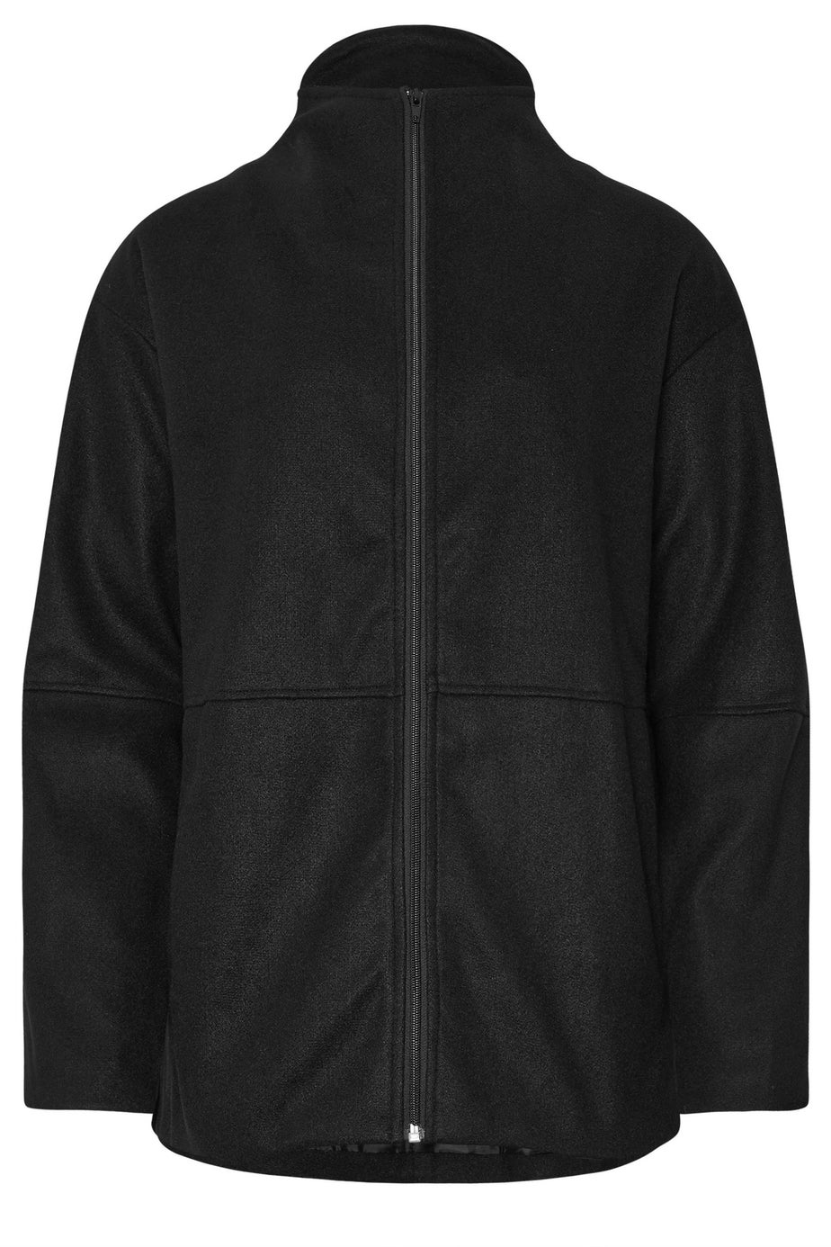 Long Tall Sally Black Funnel Neck Cosy Jacket
