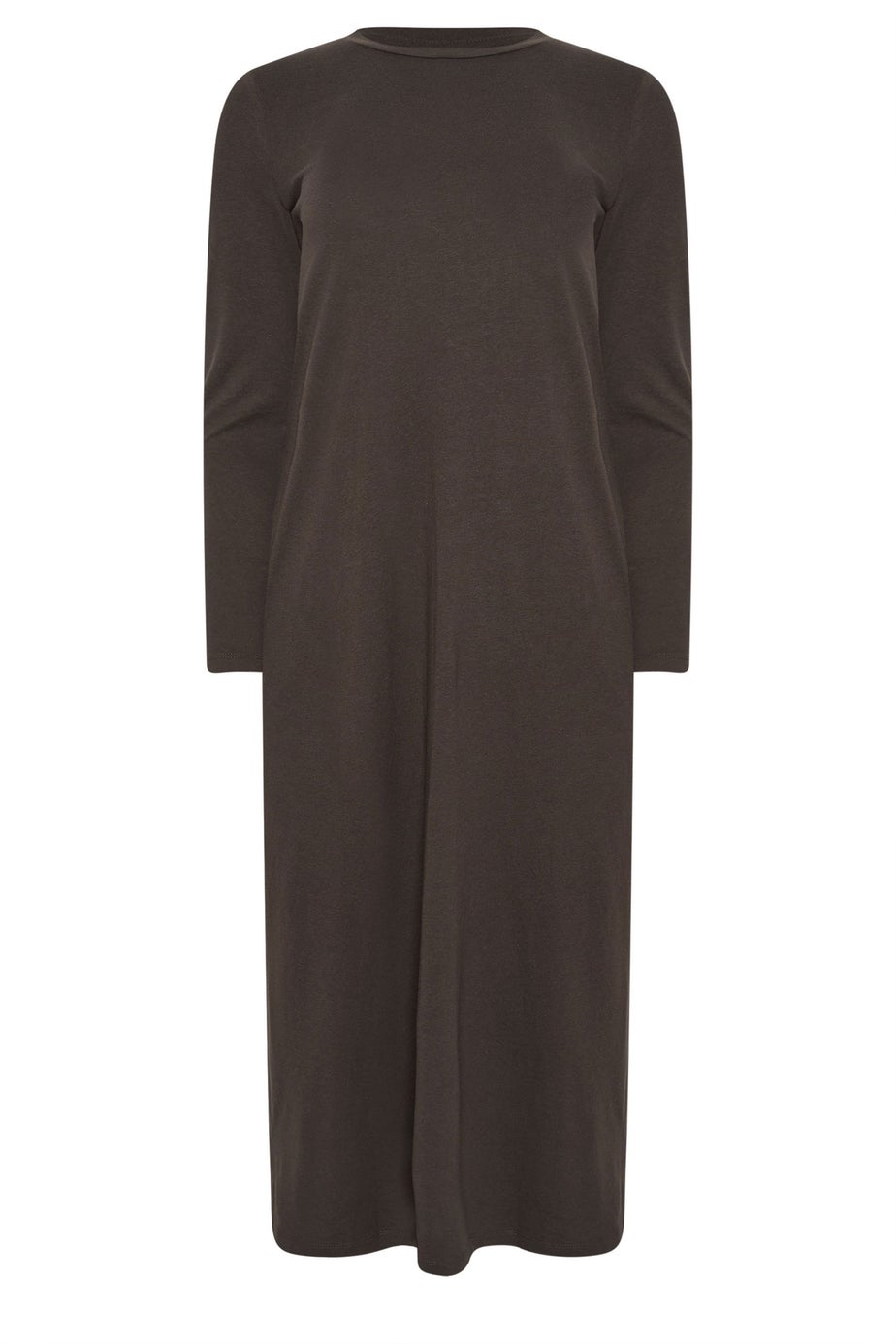 PixieGirl Petite Chocolate Brown T-Shirt Maxi Dress