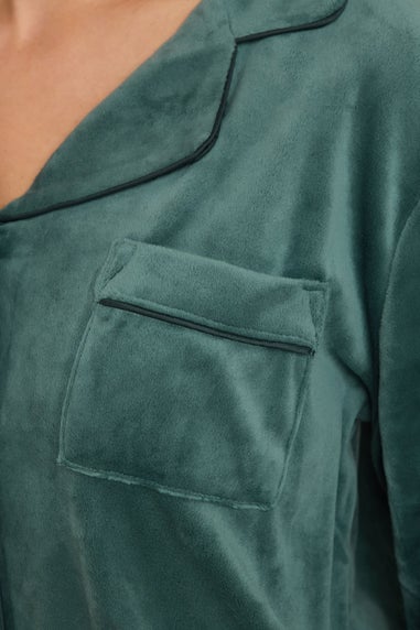 PixieGirl Petite Green Super Luxe Touch Pyjama Set