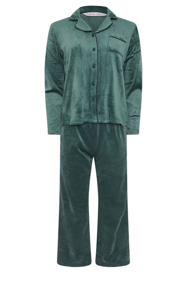 PixieGirl Petite Green Super Luxe Touch Pyjama Set