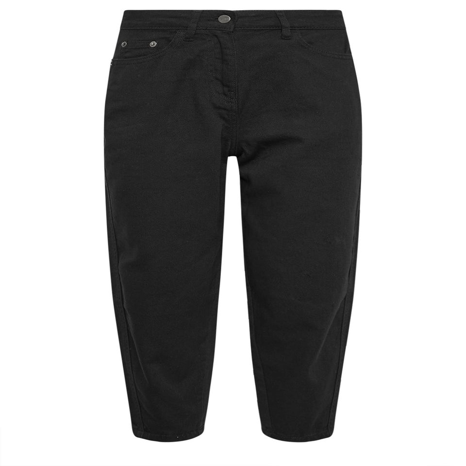 PixieGirl Petite Black Non-Stretch Barrel Jeans