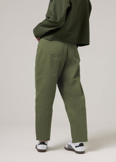 PixieGirl Petite Green Non-Stretch Barrel Jeans