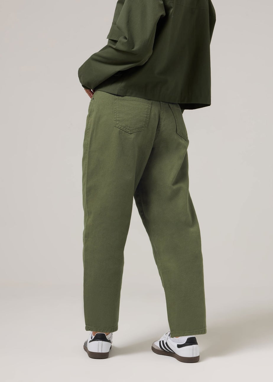 PixieGirl Petite Green Non-Stretch Barrel Jeans