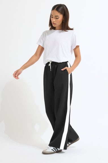 PixieGirl Petite Black Striped Wide Leg Trousers