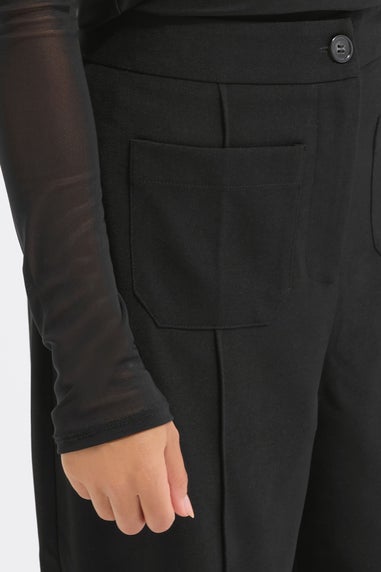 PixieGirl Petite Black Pocket Formal Trousers