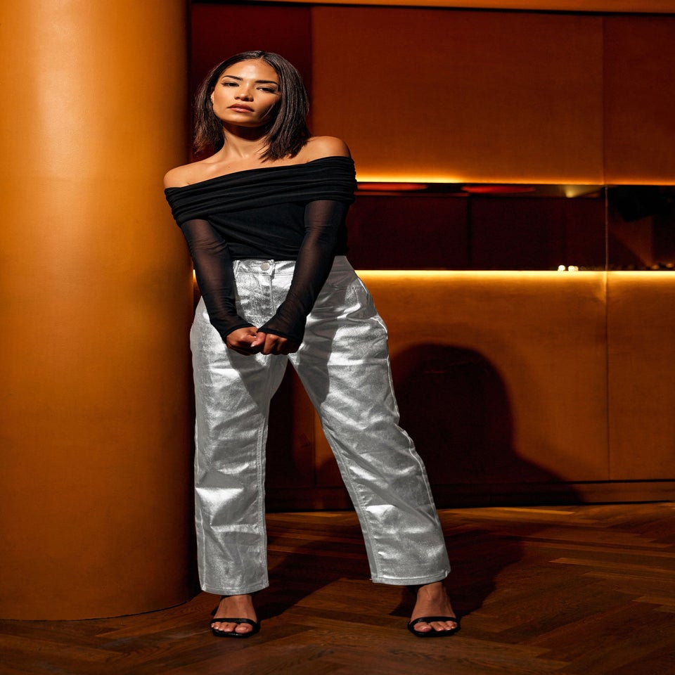 PixieGirl Petite Black Mesh Bardot Top