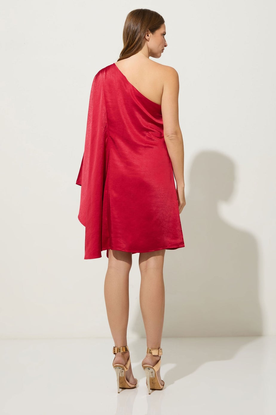 Star By Julien Macdonald Red Asymmetric Mini Dress