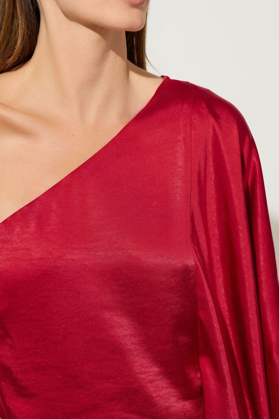 Star By Julien Macdonald Red Asymmetric Mini Dress