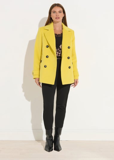 Star By Julien Macdonald Yellow Button Through Coat