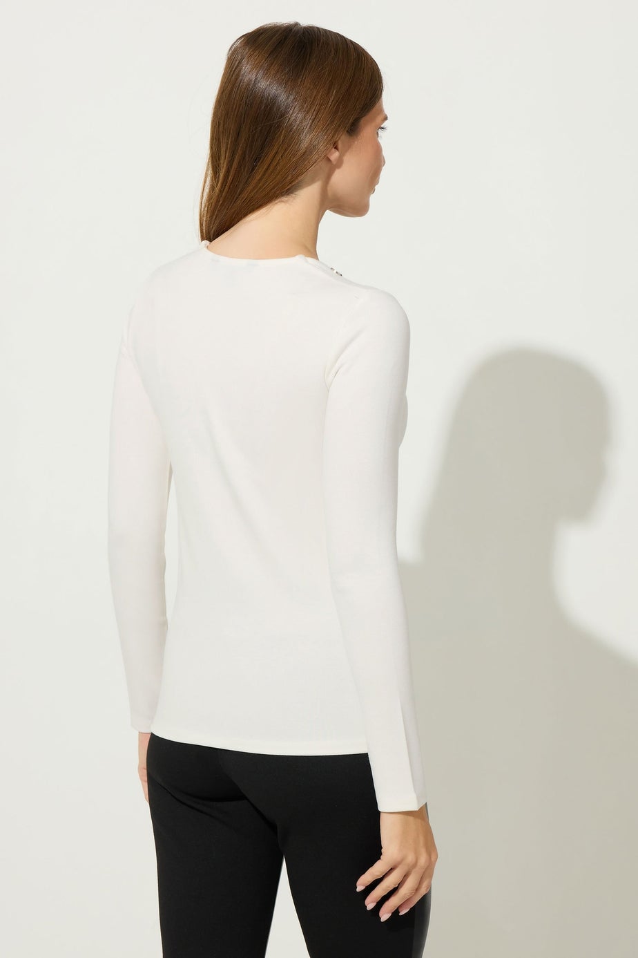Star By Julien Macdonald White Button Detail Top