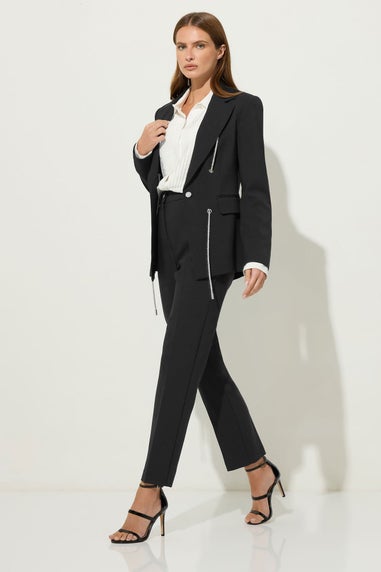 Star By Julien Macdonald Black Diamante Detail Blazer