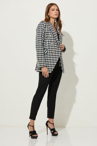 Star By Julien Macdonald Black Checked Double Breasted Blazer