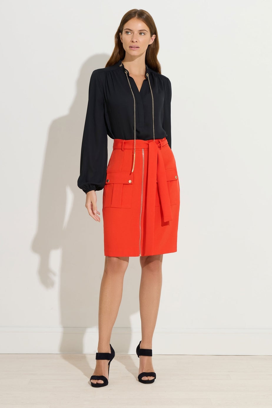 Star By Julien Macdonald Black Chain Blouse