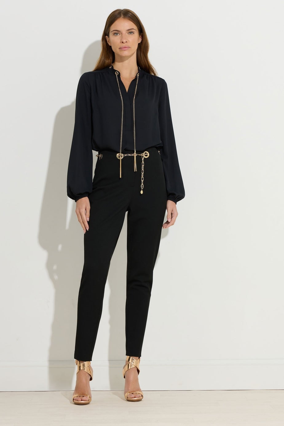 Star By Julien Macdonald Black Chain Blouse