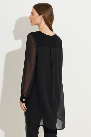 Star By Julien Macdonald Black Eyelet Zip Top
