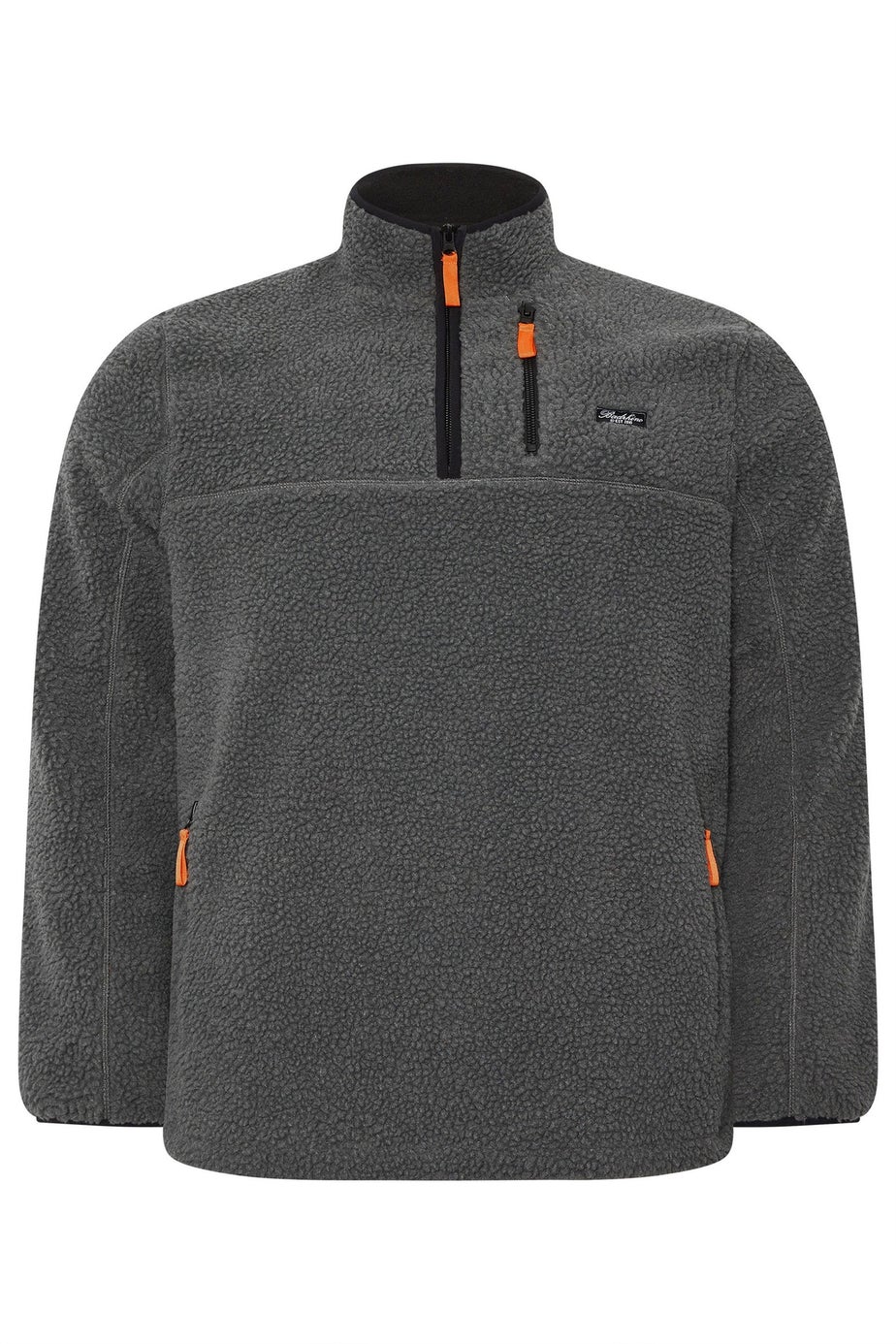 BadRhino Grey Sherpa Quarter Zip Fleece