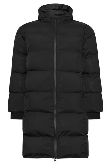 BadRhino Black Seamless Longline Puffer Jacket