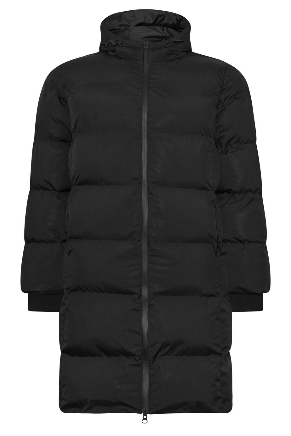 BadRhino Black Seamless Longline Puffer Jacket