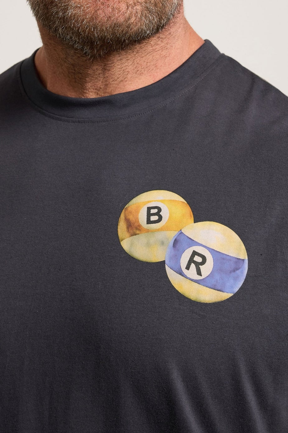 BadRhino Grey Billiards Club Graphic T-Shirt
