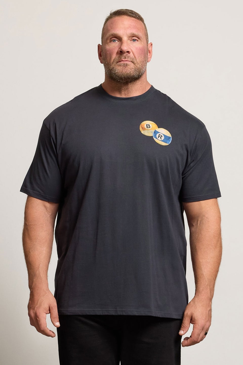 BadRhino Grey Billiards Club Graphic T-Shirt