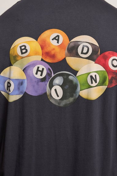 BadRhino Grey Billiards Club Graphic T-Shirt