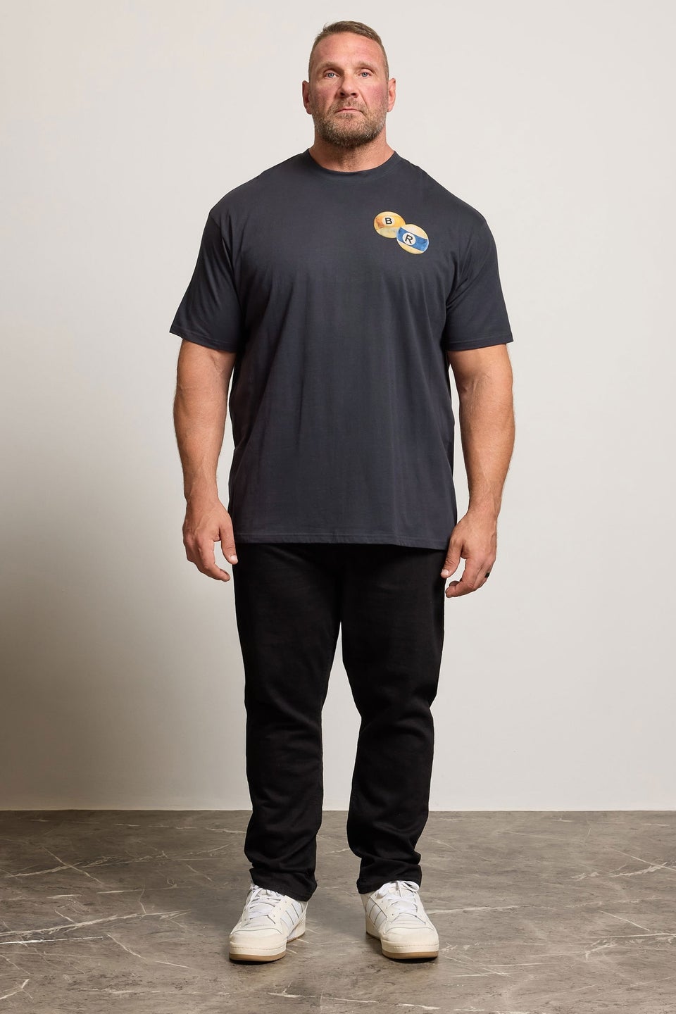 BadRhino Grey Billiards Club Graphic T-Shirt