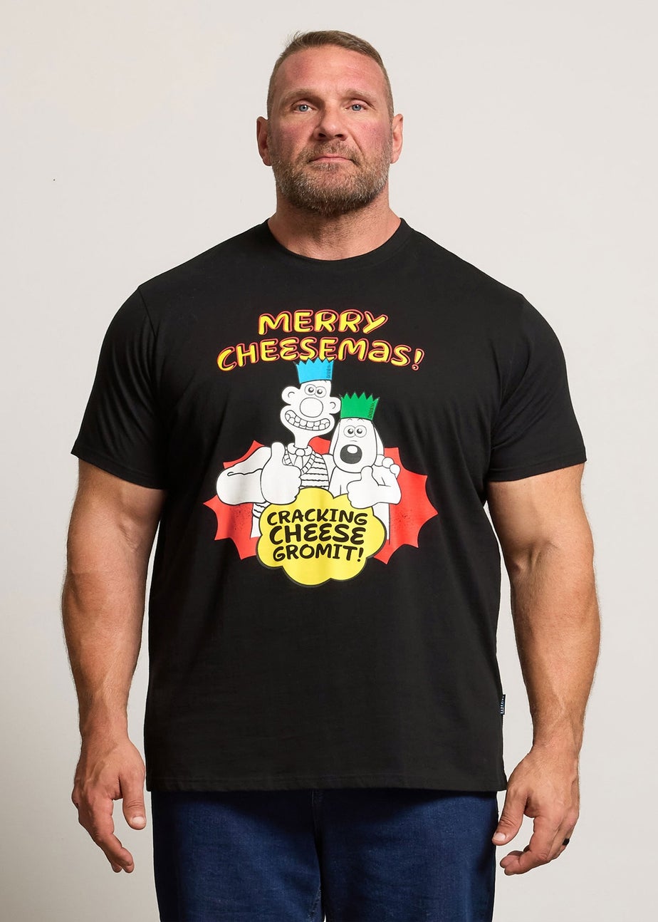 BadRhino Black Wallace & Gromit Graphic T-Shirt