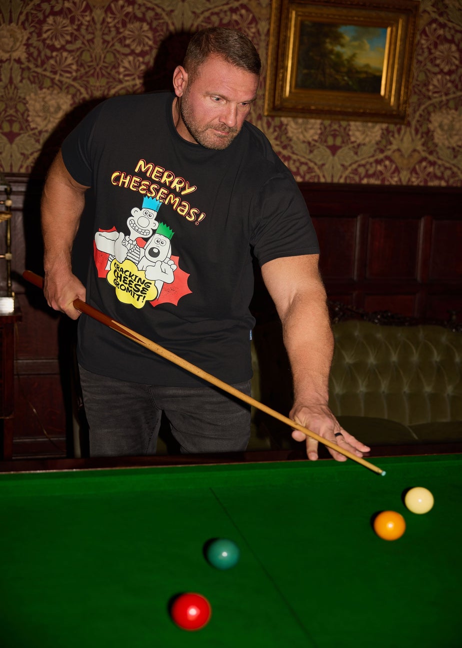 BadRhino Black Wallace & Gromit Graphic T-Shirt