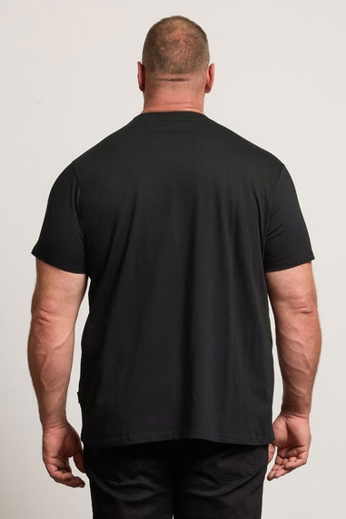 BadRhino Black Skull & Snake Print Graphic T-Shirt