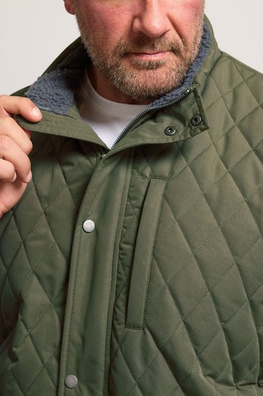 BadRhino Khaki Green Diamond Quilted Gilet