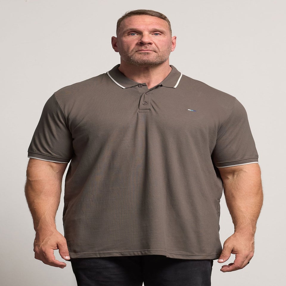 BadRhino 3 Pack Blue/Green/Brown Tipped Polo Shirt