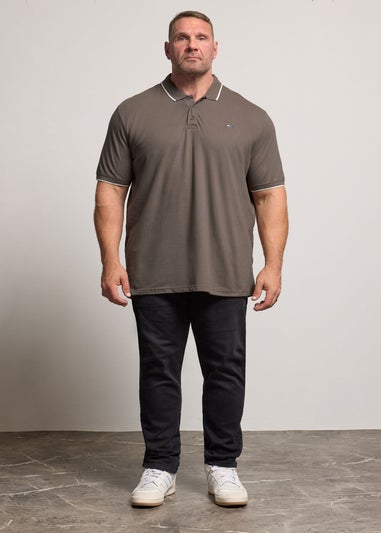 BadRhino 3 Pack Blue/Green/Brown Tipped Polo Shirt