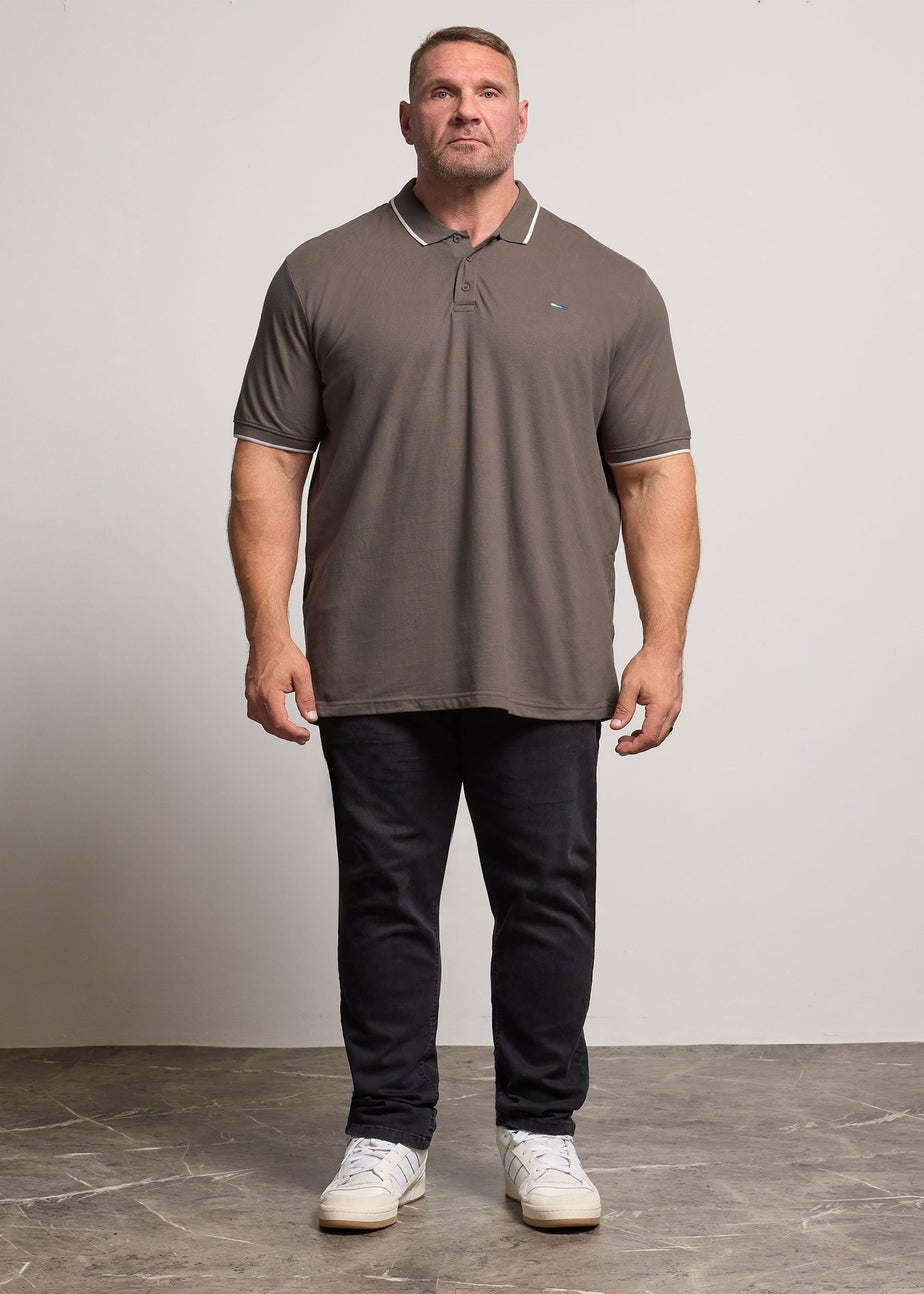 BadRhino 3 Pack Blue/Green/Brown Tipped Polo Shirt