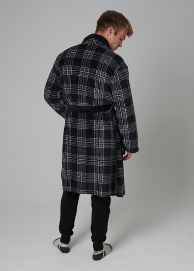 Tokyo Laundry Black Plush Dressing Gown