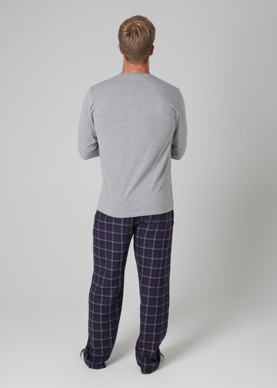 Tokyo Laundry Grey Cotton Long Sleeve Pyjama Set