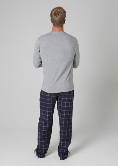 Tokyo Laundry Grey Cotton Long Sleeve Pyjama Set