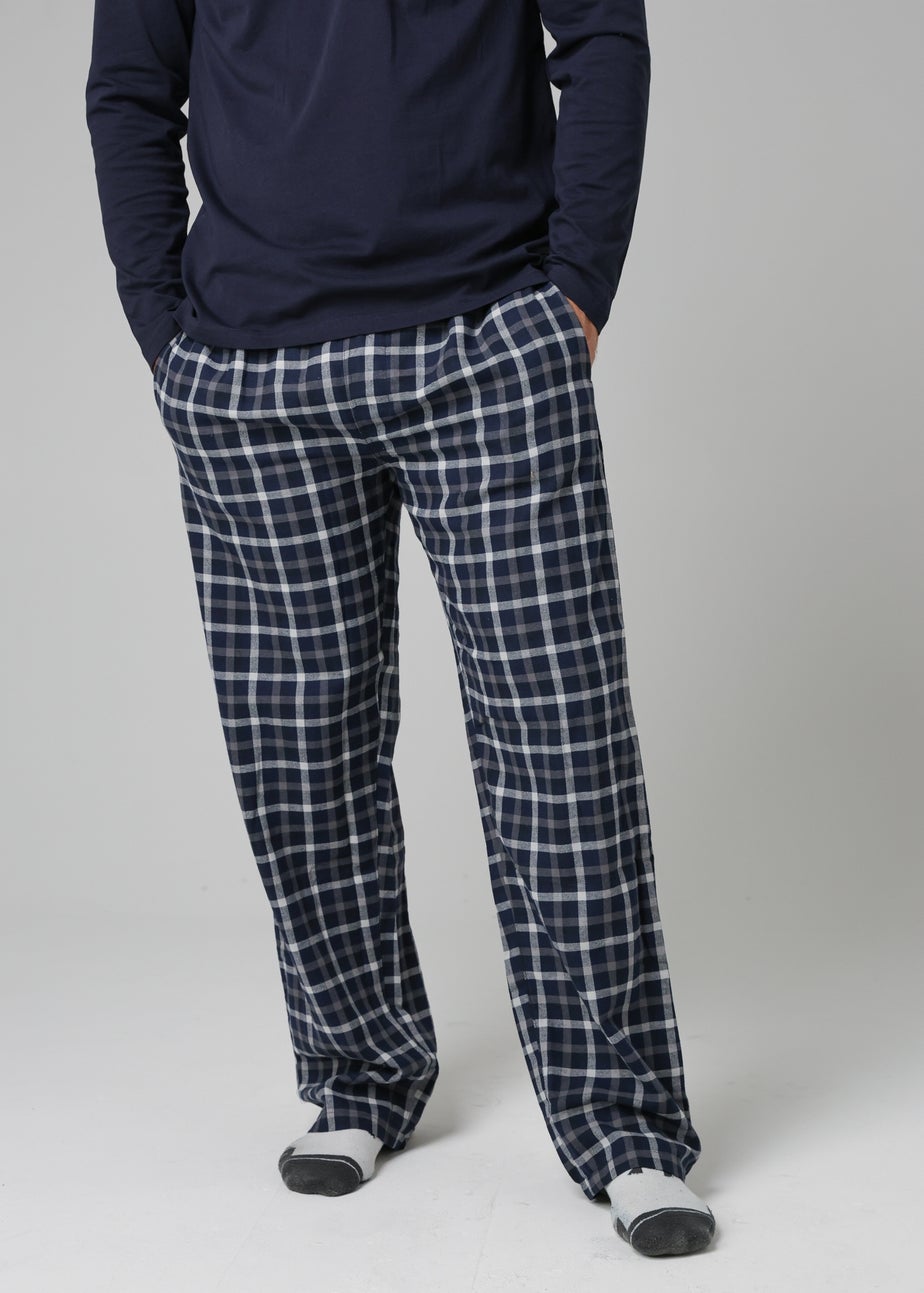 Tokyo Laundry Navy Cotton Long Sleeve Pyjama Set