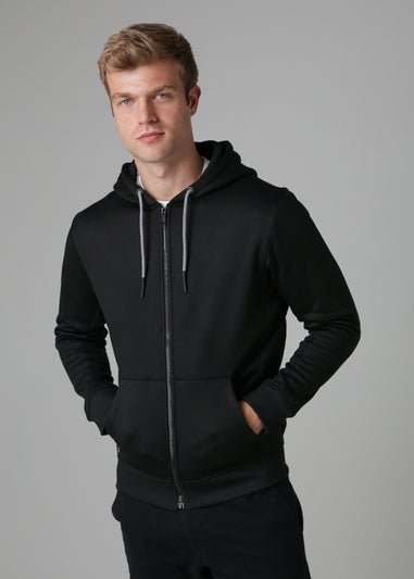 Tokyo Laundry Black Zip-Through Hoody