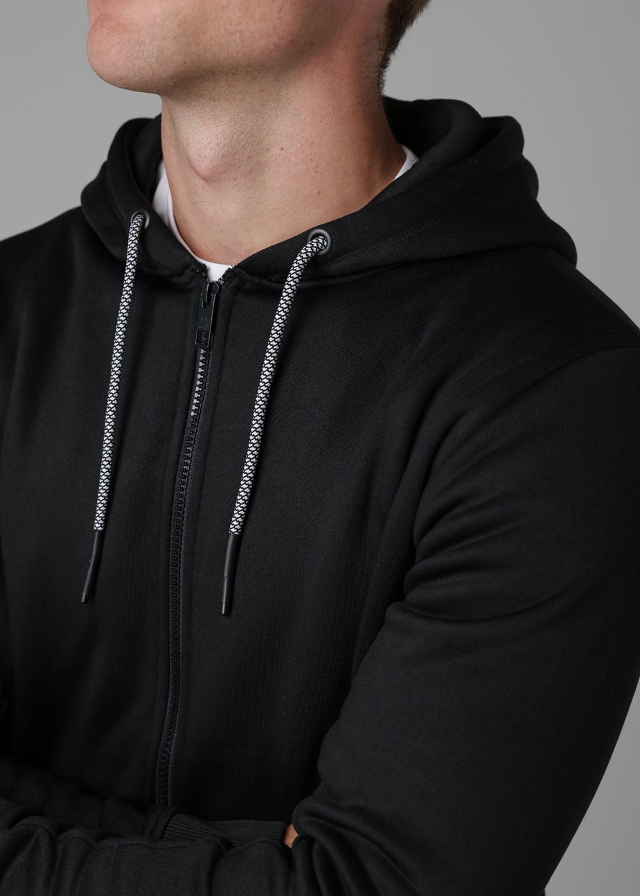 Tokyo Laundry Black Zip-Through Hoody