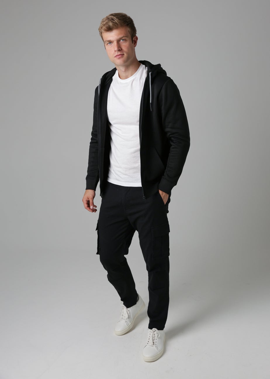 Tokyo Laundry Black Zip-Through Hoody