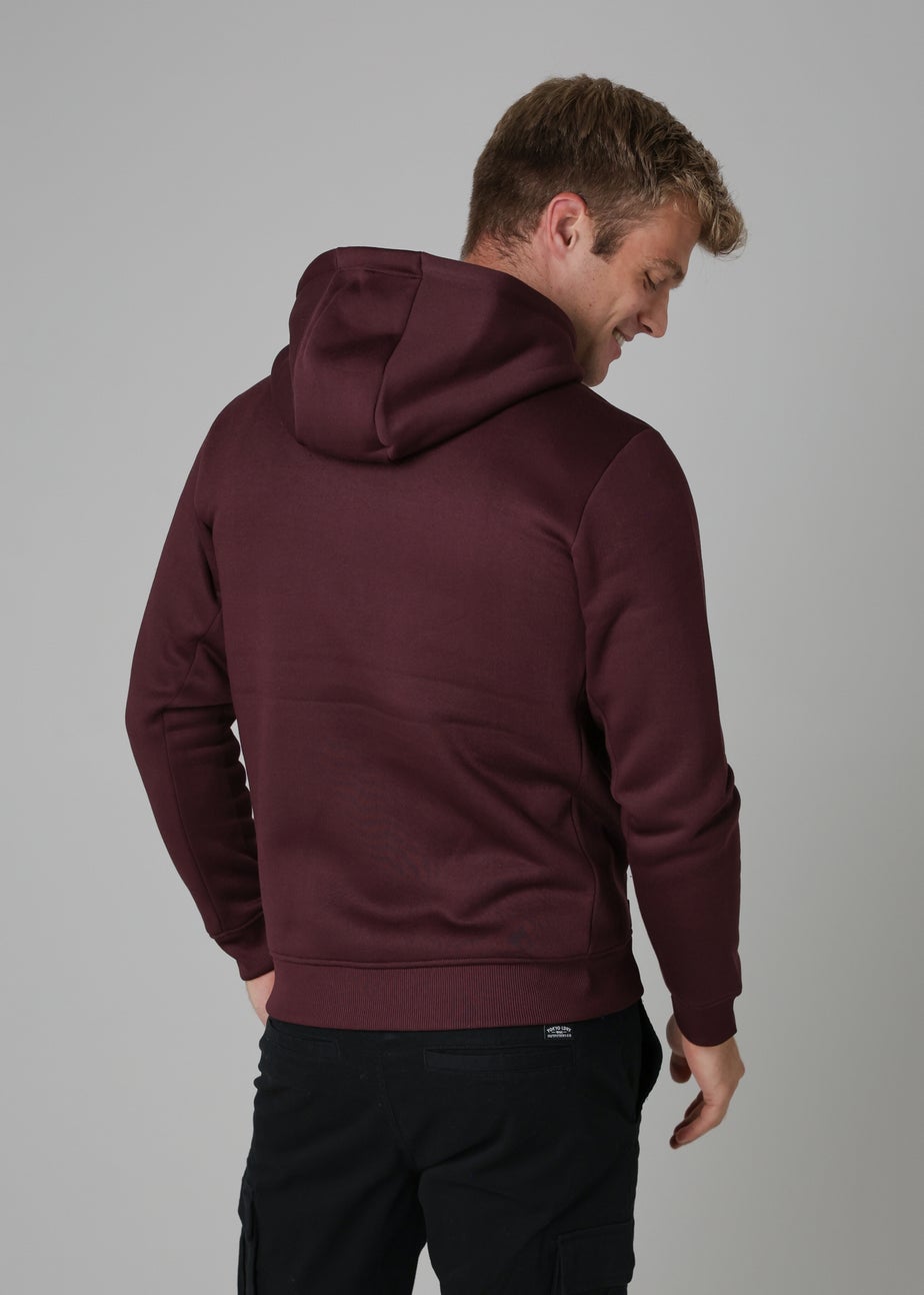 Tokyo Laundry Burgundy Zip-Through Hoody