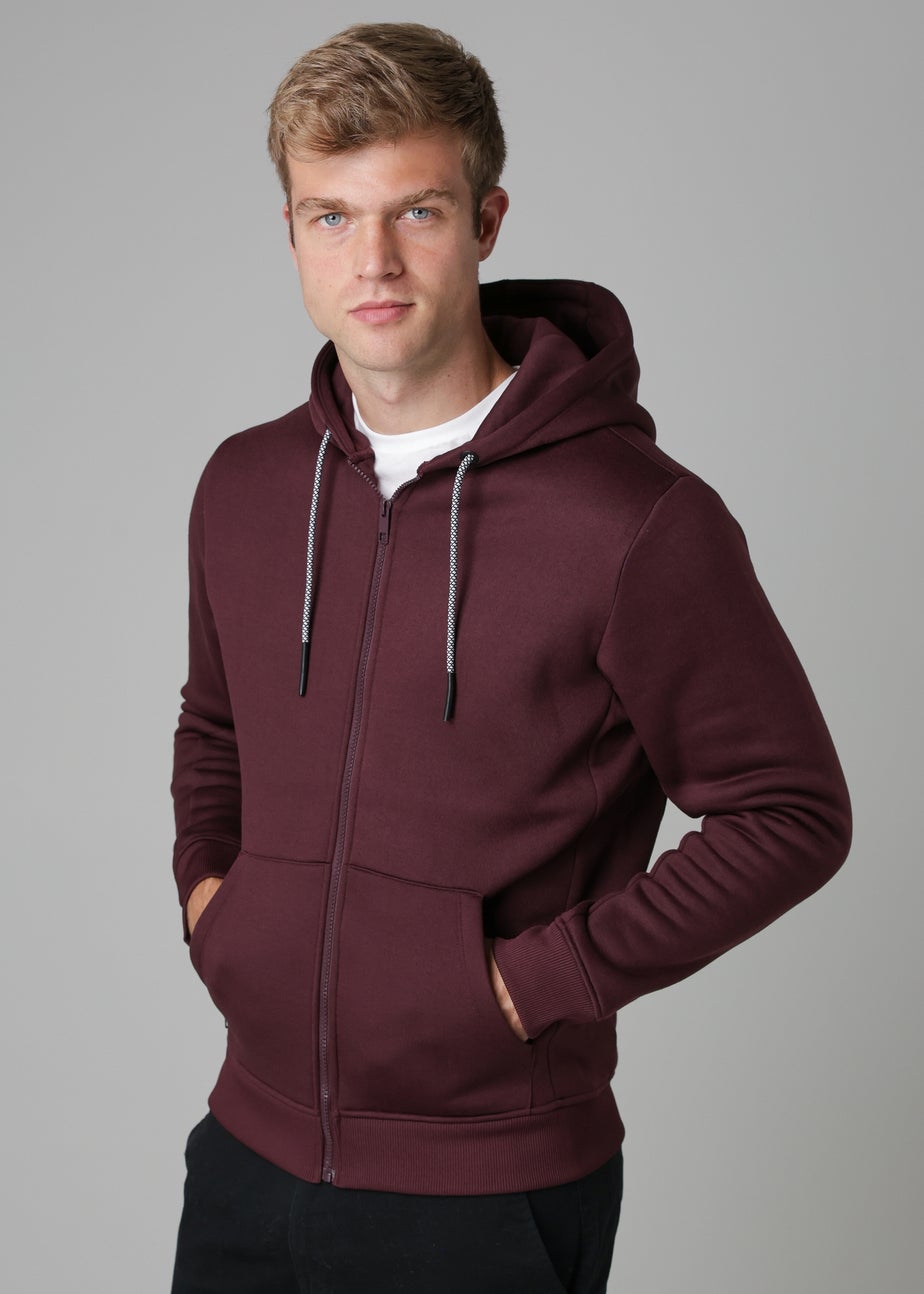 Tokyo Laundry Burgundy Zip-Through Hoody