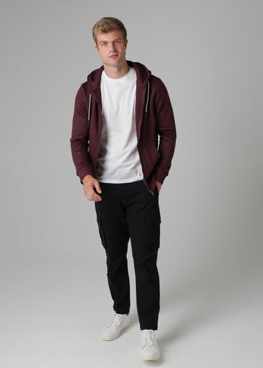 Tokyo Laundry Burgundy Zip-Through Hoody