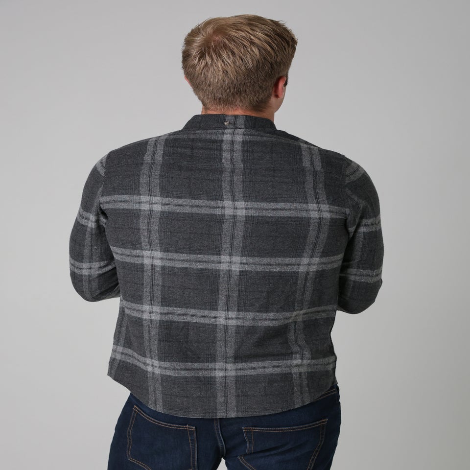 Tokyo Laundry Charcoal Cotton Printed Long Sleeve Shirt