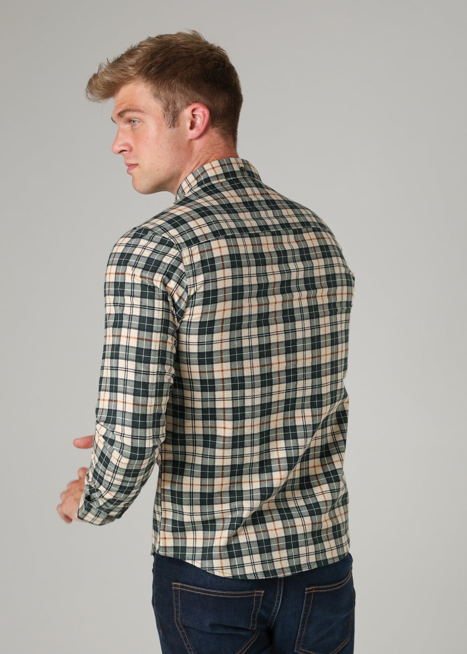 Tokyo Laundry Dark Green Cotton Printed Long Sleeve Shirt