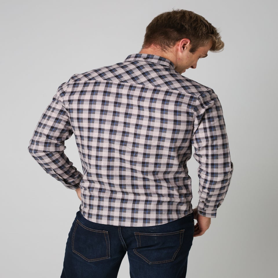 Tokyo Laundry Grey Cotton Printed Long Sleeve Shirt