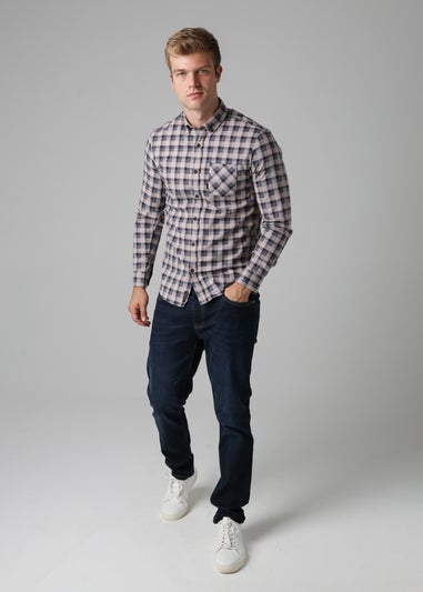 Tokyo Laundry Grey Cotton Printed Long Sleeve Shirt