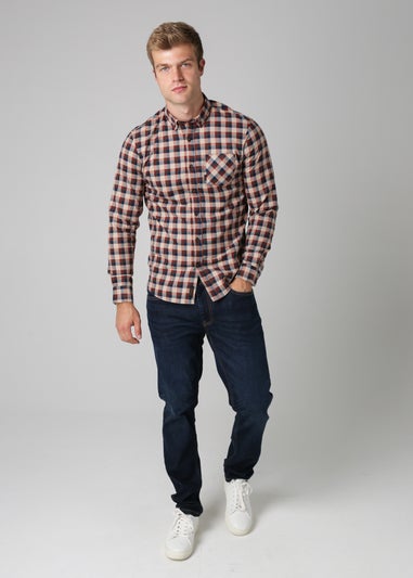 Tokyo Laundry Burgundy Cotton Printed Long Sleeve Shirt