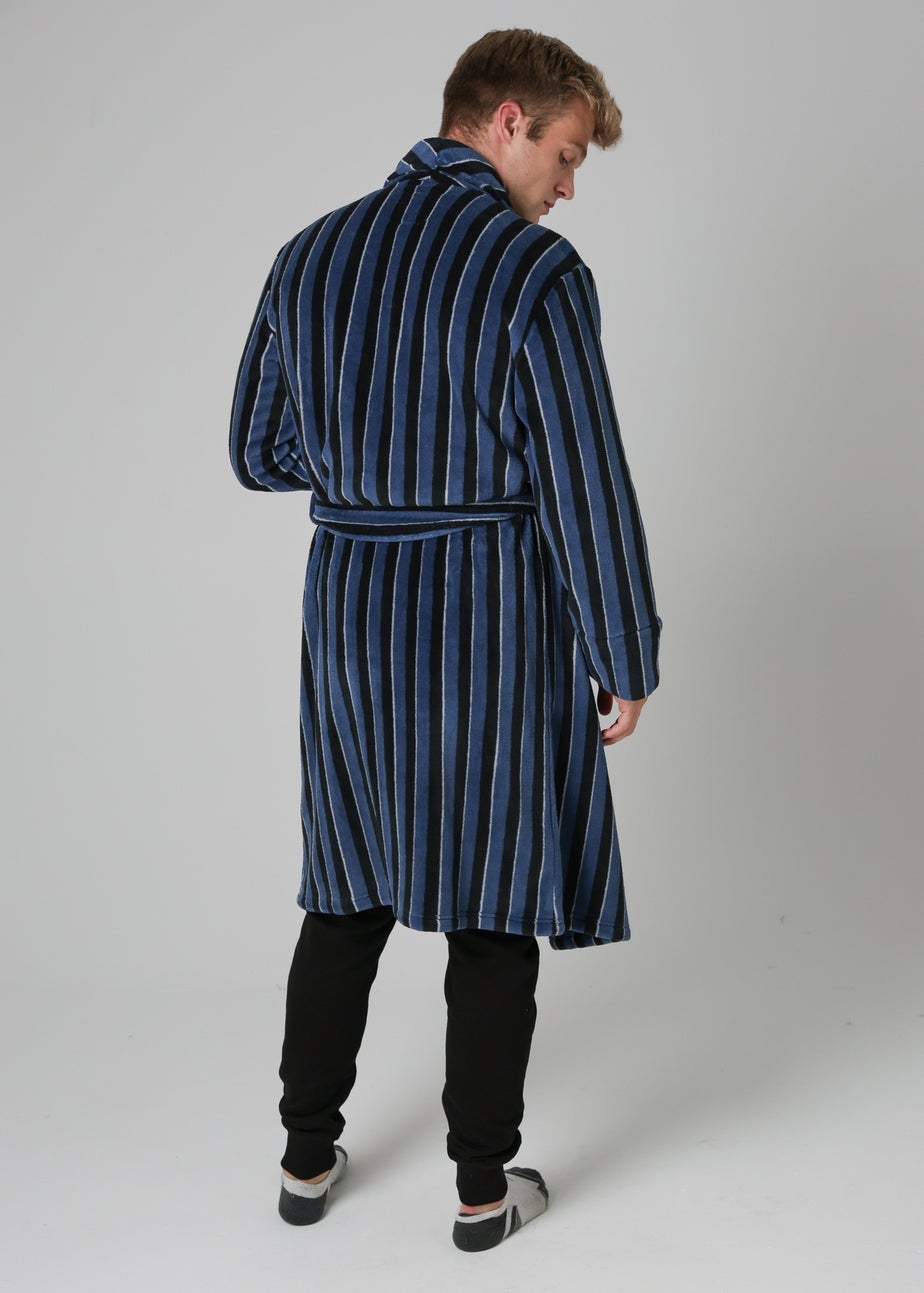 Tokyo Laundry Navy Plush Dressing Gown