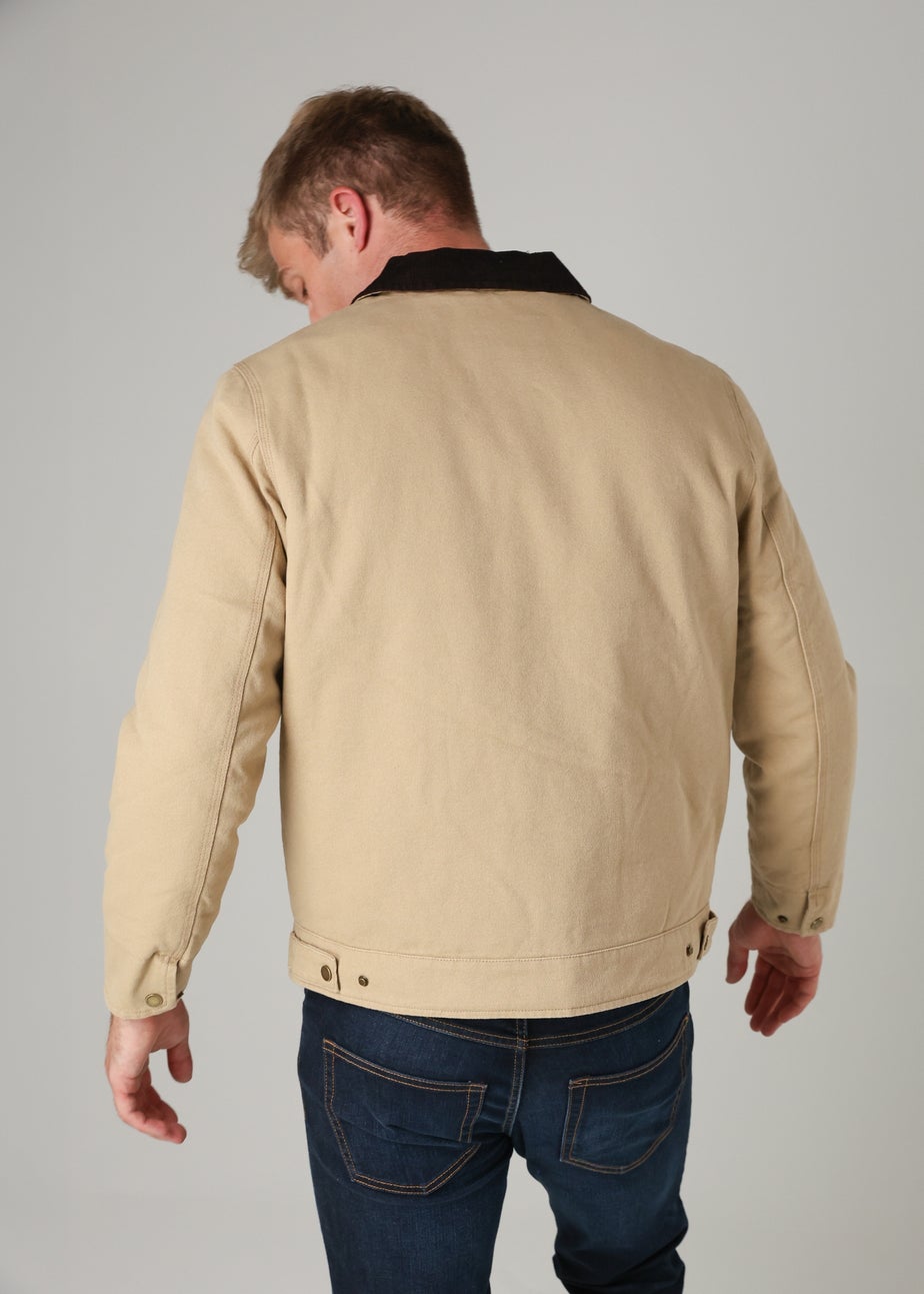 Tokyo Laundry Stone Cotton Canvas Chore Jacket with Zip